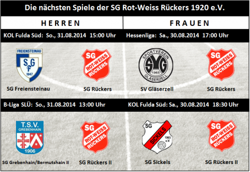 Vorschau: Herren im Vogelsberg / Saisonstart der Frauen