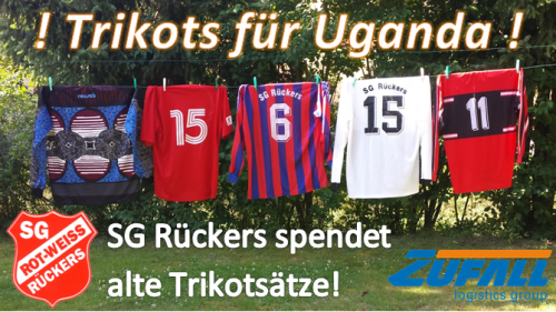 Trikots für Uganda: SG Rückers spendet alte Trikotsätze
