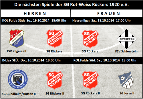 Vorschau: SGR II in Gundhelm, Frauen wollen 1. Heimsieg