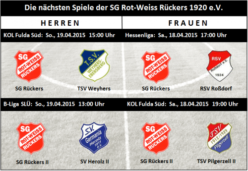 Vorschau: 4 Heimspiele am Wochenende