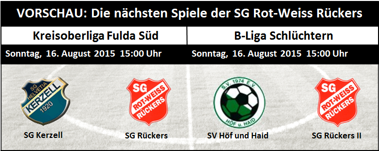 Vorschau: Schwere Auswärtsspiele in Kerzell und auf der Haid