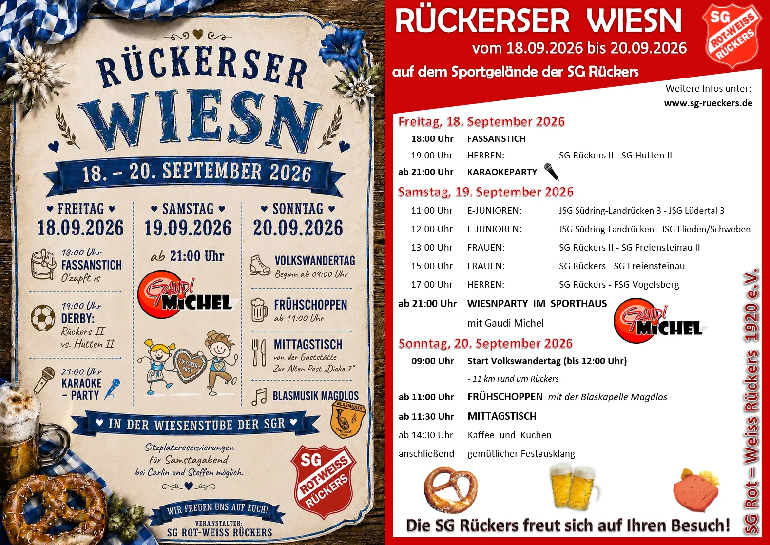 Rückerser Wiesn vom 18.09.2026 - 20.09.2026