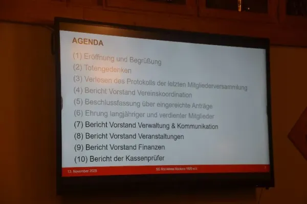 SGR Jahreshauptversammlung 2025