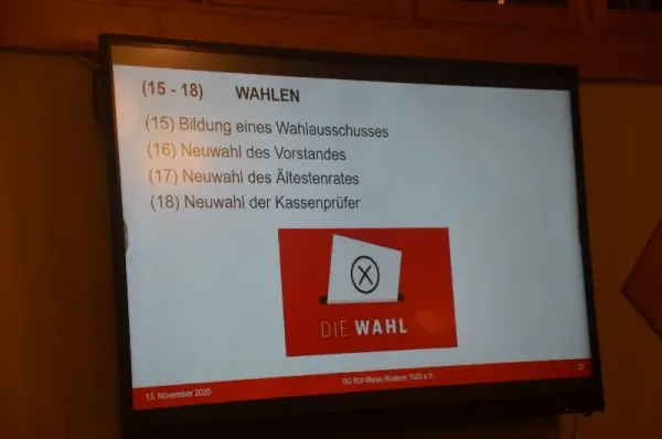 SGR Jahreshauptversammlung 2025