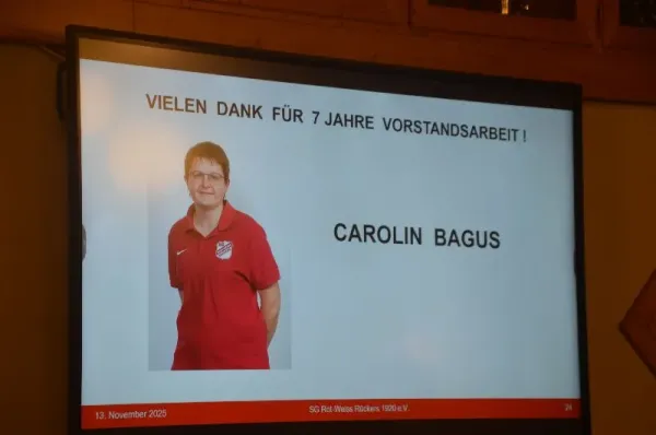 SGR Jahreshauptversammlung 2025