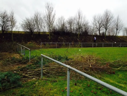 Heckenschnitt neuer Sportplatz